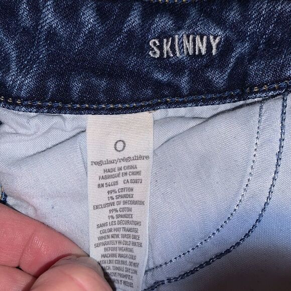 NWOT American Eagle outfitters women’s skinny jeans size 0 - Picture 2 of 6